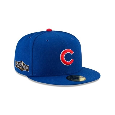 Chicago Cubs Gorra | New Era MLB Postseason Side Patch 59fifty Fitted Cap Mexico - Azules